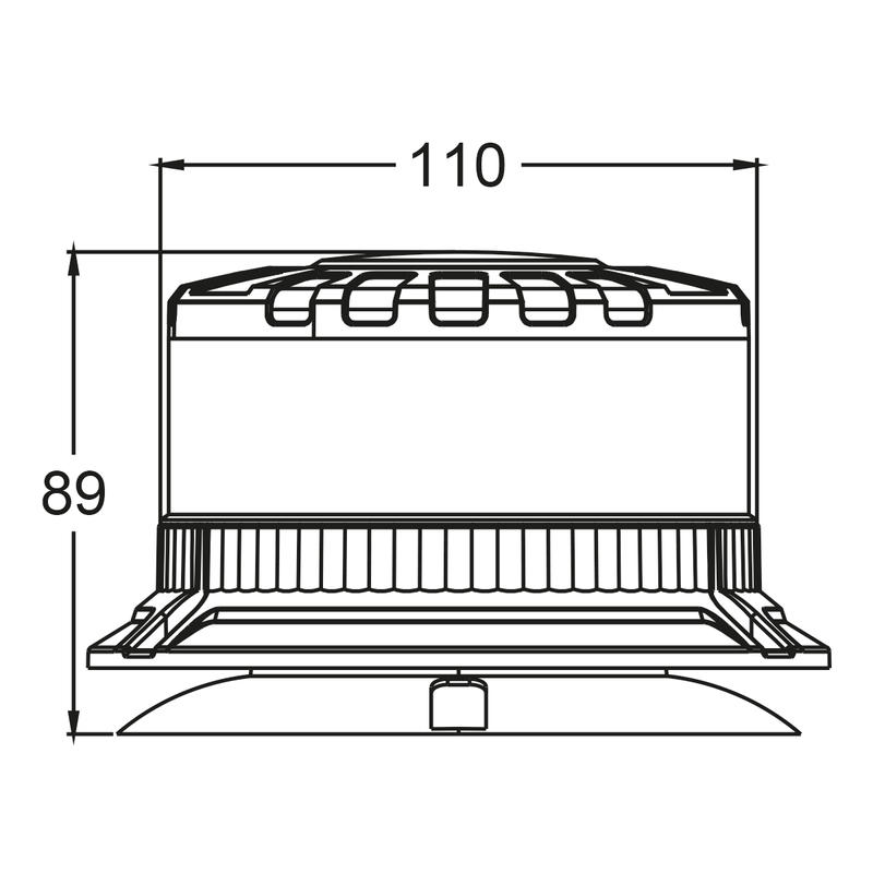 Rotativo LED 36W Homologado R65 | Alta Potencia, Base Magnética e IP69K - Autowin24
