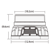 Rotativo LED R65 con Sirena Integrada 107 dB y Función Alarma - Autowin24