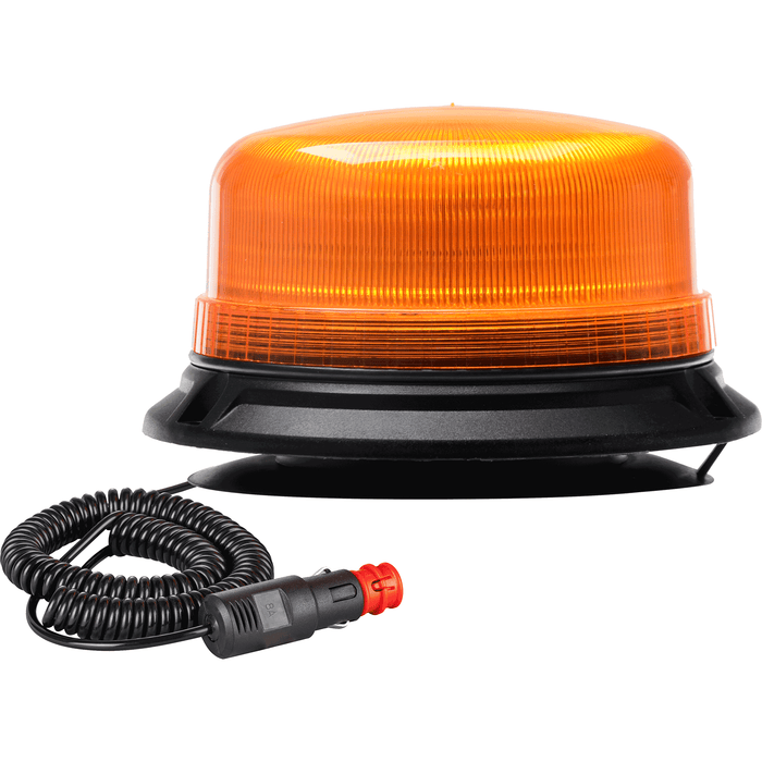 Balise LED ambre homologuée R65 54 W - Base magnétique et haute visibilité