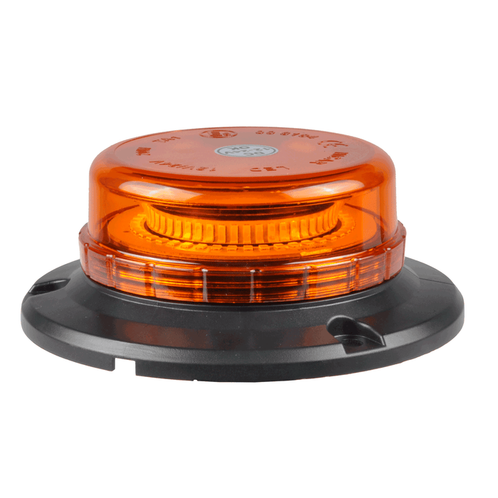 Balise LED Ambre R65 45 LED Double Flash et Base Magnétique