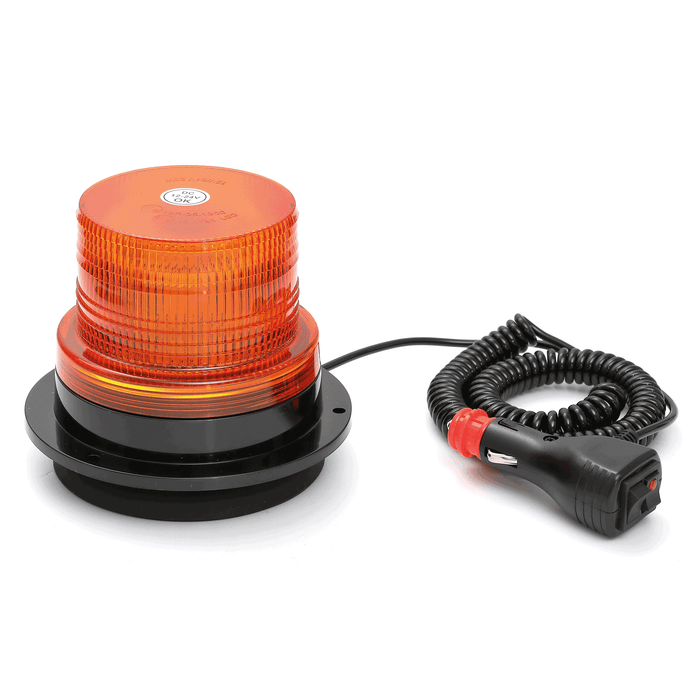 Rotativo LED Ámbar Flexible R65 Monster Alta Potencia y Base DIN