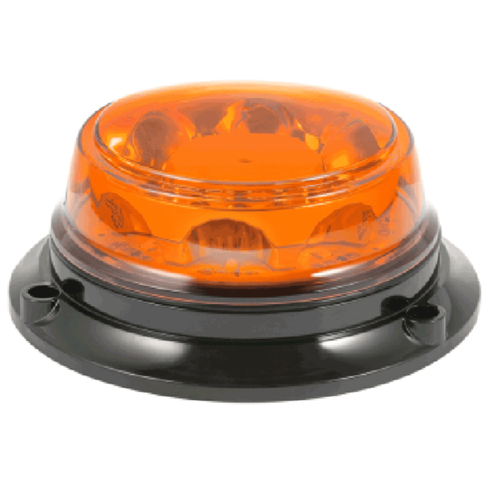 Amber LED Rotating Beacon R65 Slim 8 High Power LEDs and Magnetic Base