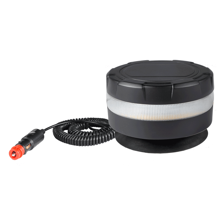 Feu rotatif compact à LED R65 Black Series 45 LED avec base magnétique