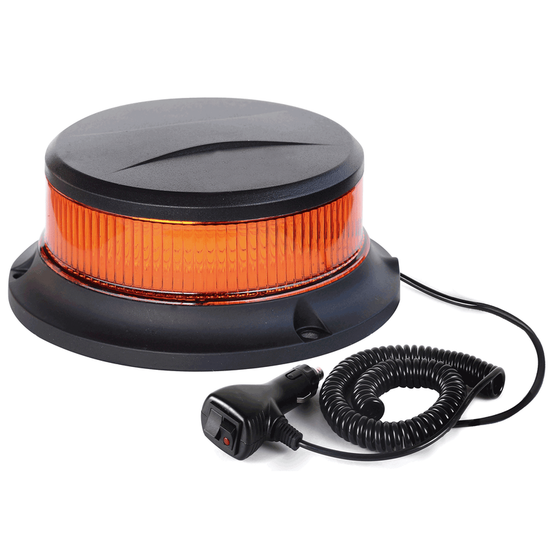 Rotativo LED Ámbar R65 Ultra Slim 18 LEDs Alta Potencia y Base Magnética - Autowin24