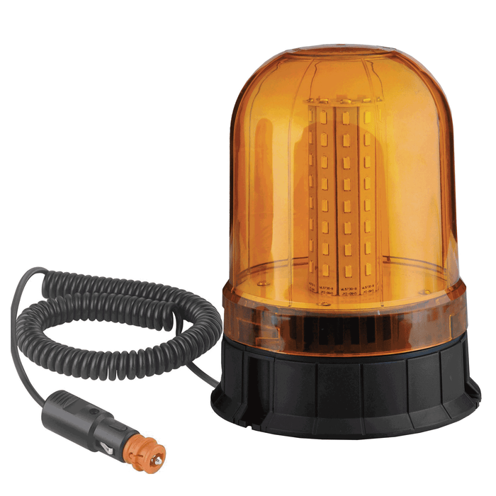 Feu rotatif à LED SMD Ambre 12/24 V avec base magnétique et 3 fonctions