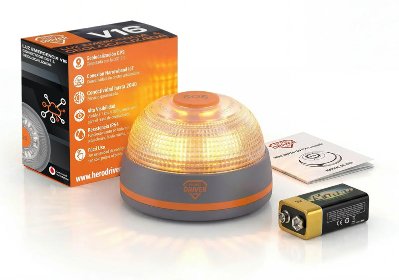 Pack 2 Balizas V16 Conectadas Geolocalizadas Homologadas DGT